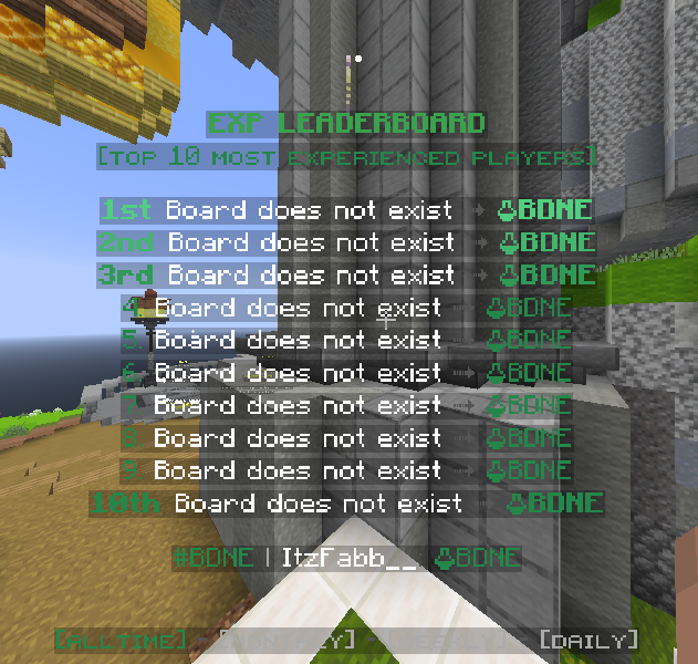 Leaderboard Step 1